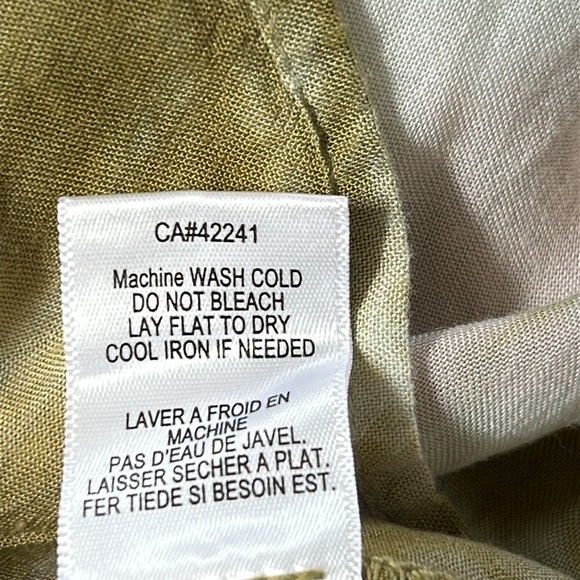 LOWEST PRICE! YBF Dawn Tie-Dye Maxi Dress Rayon Olive Green, Gold w MEASUREMENTS - Picture 11 of 13